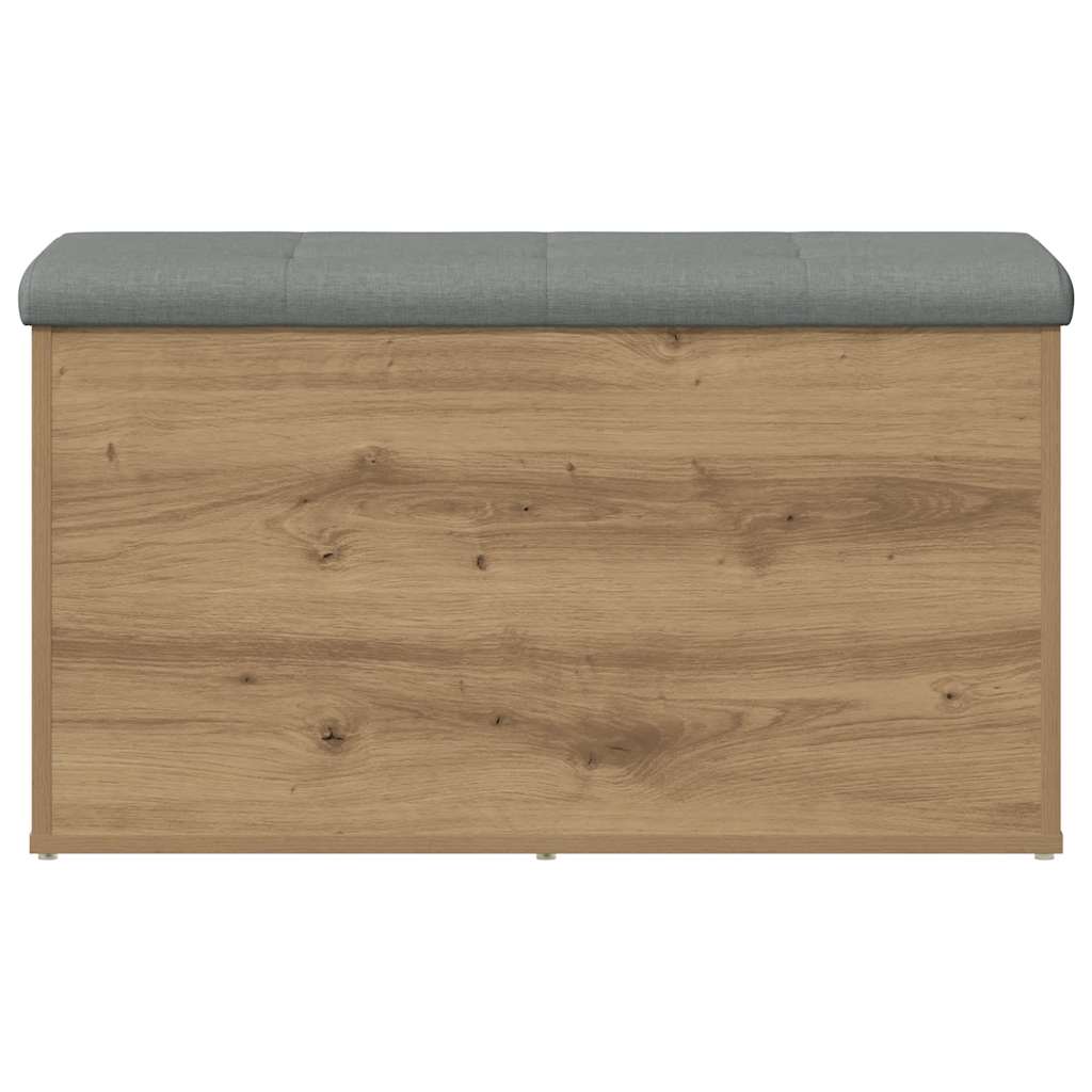 Sitzbank mit Stauraum Artisan-Eiche 82x42x45 cm Holzwerkstoff