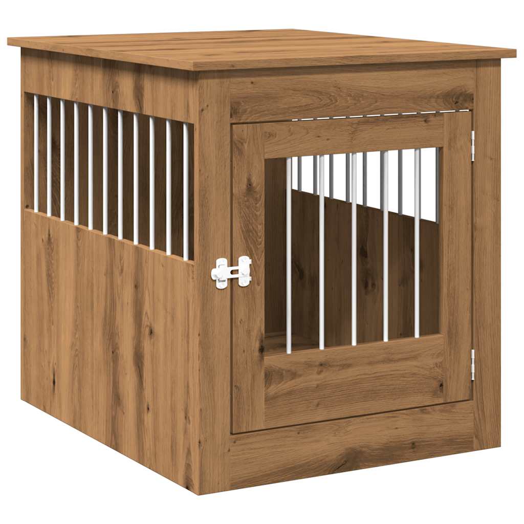 Dog cage in Artisan Oak furniture style 64.5x80x71 cm