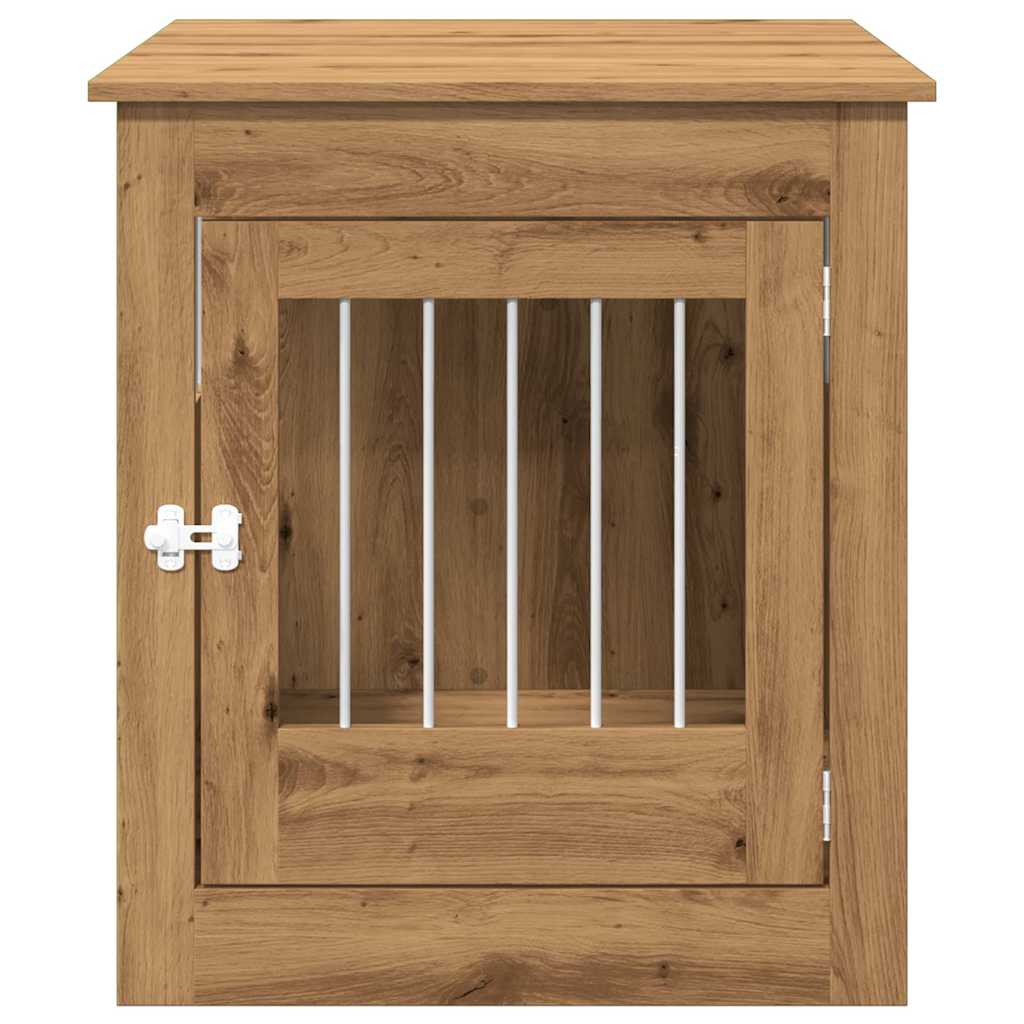 Dog cage in Artisan Oak furniture style 64.5x80x71 cm