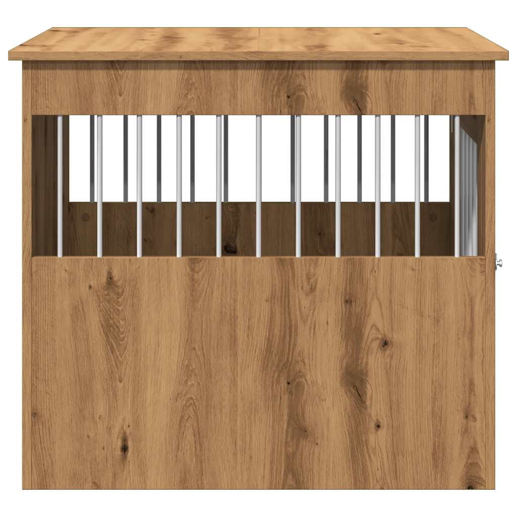 Dog cage in Artisan Oak furniture style 64.5x80x71 cm