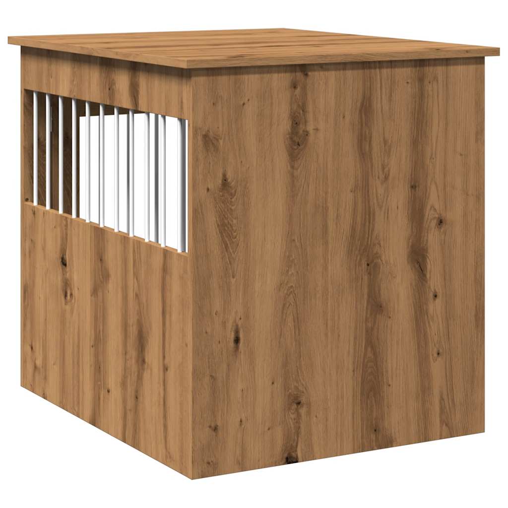 Dog cage in Artisan Oak furniture style 64.5x80x71 cm