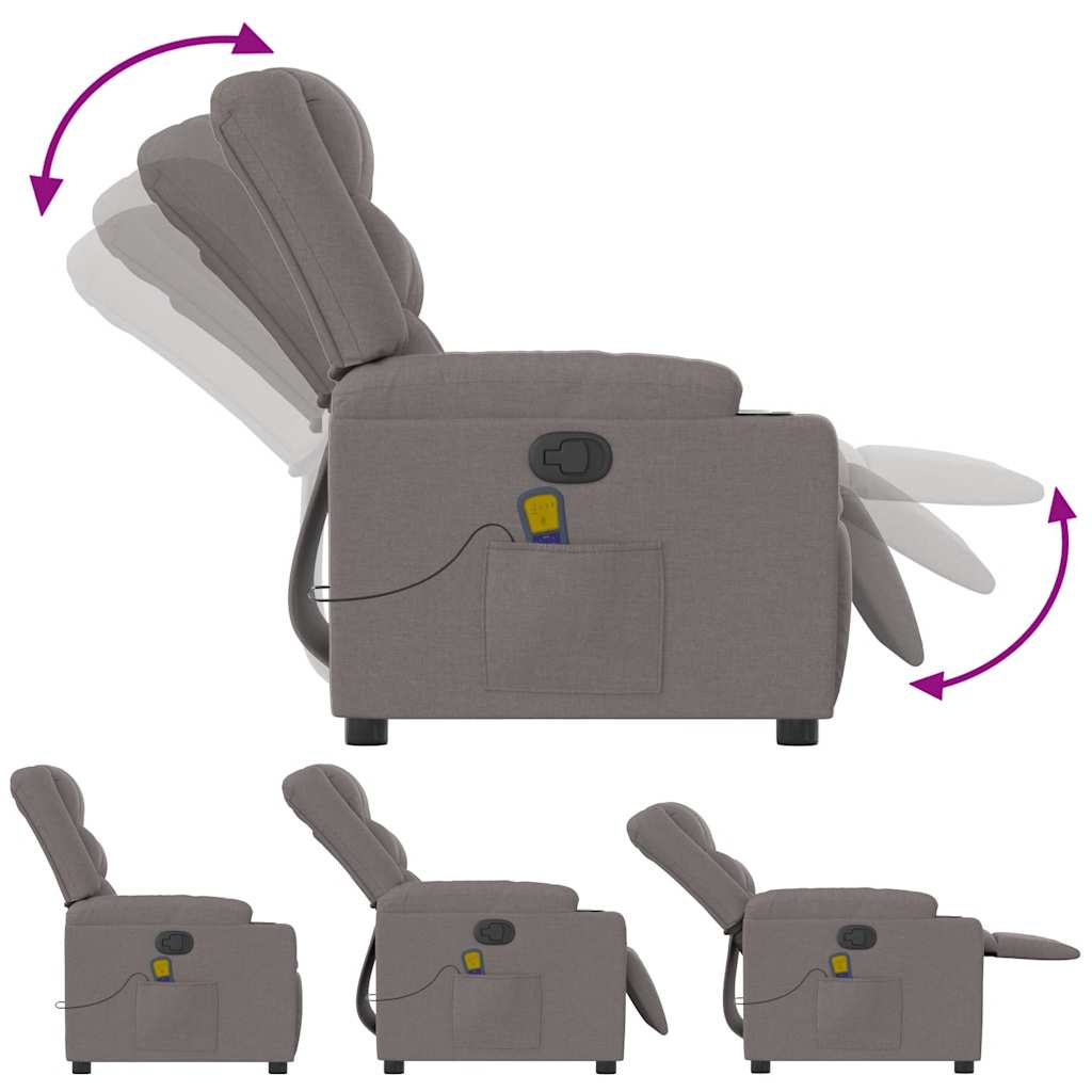 massage chair taupe fabric