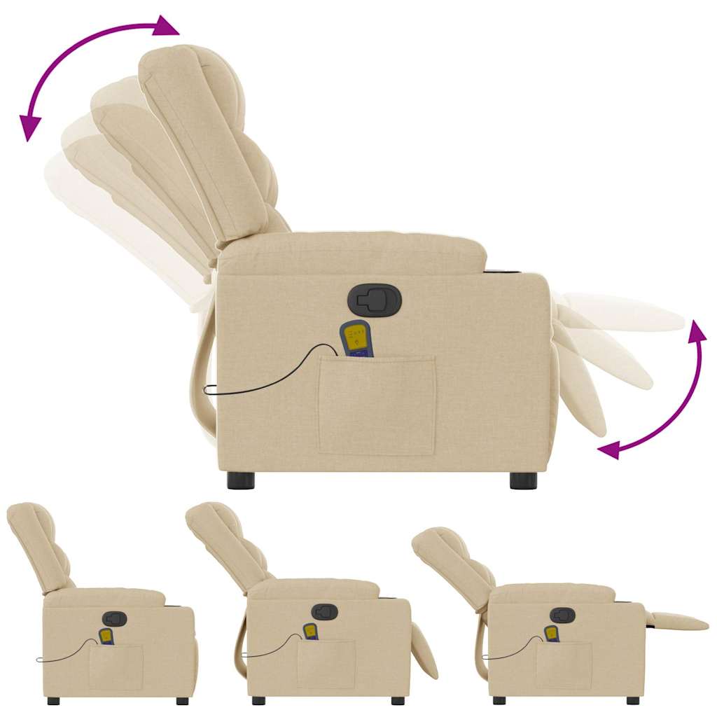 massage chair cream fabric