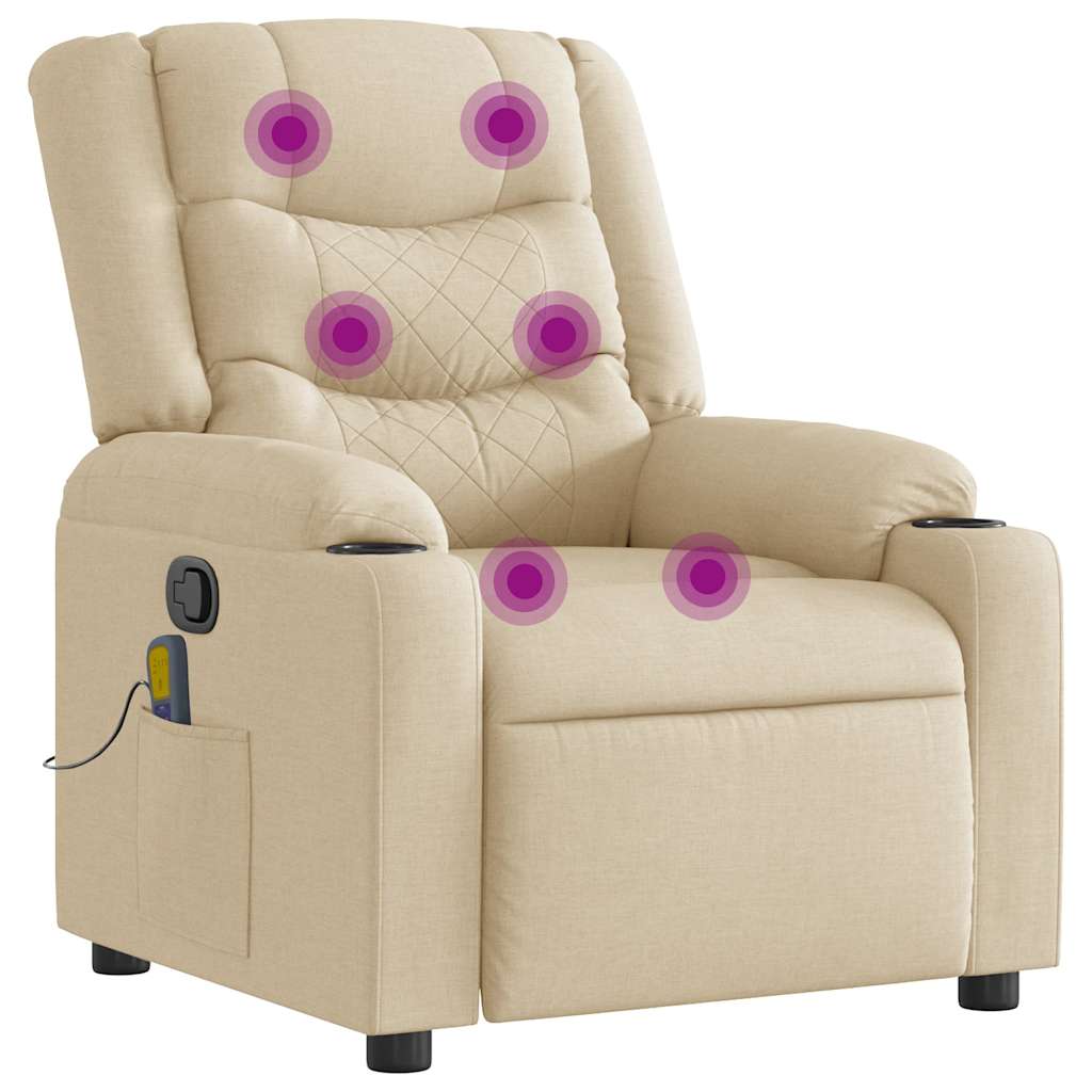 massage chair cream fabric