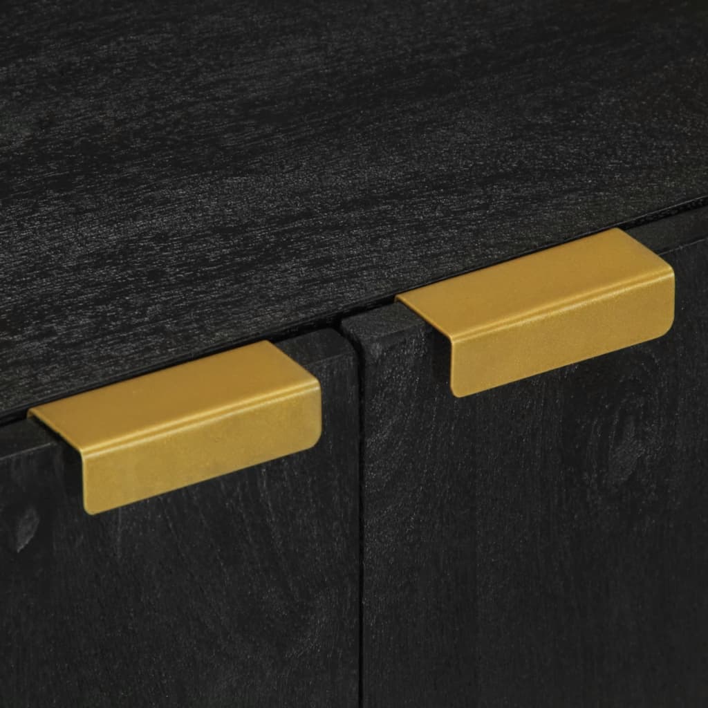 Washbasin Cabinet Black 62x33x58 cm Wood Material