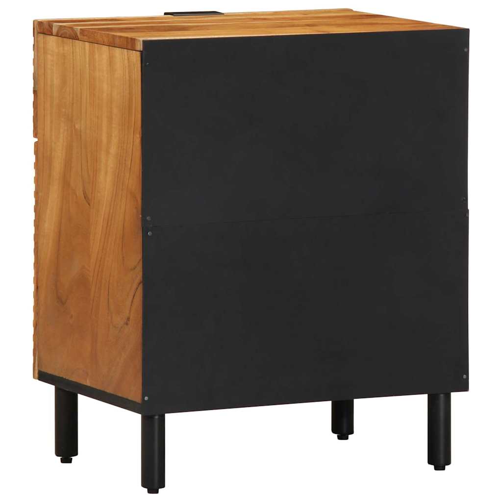 Nachttisch Braun 50 x 33 x 60 cm Akazie Massivholz