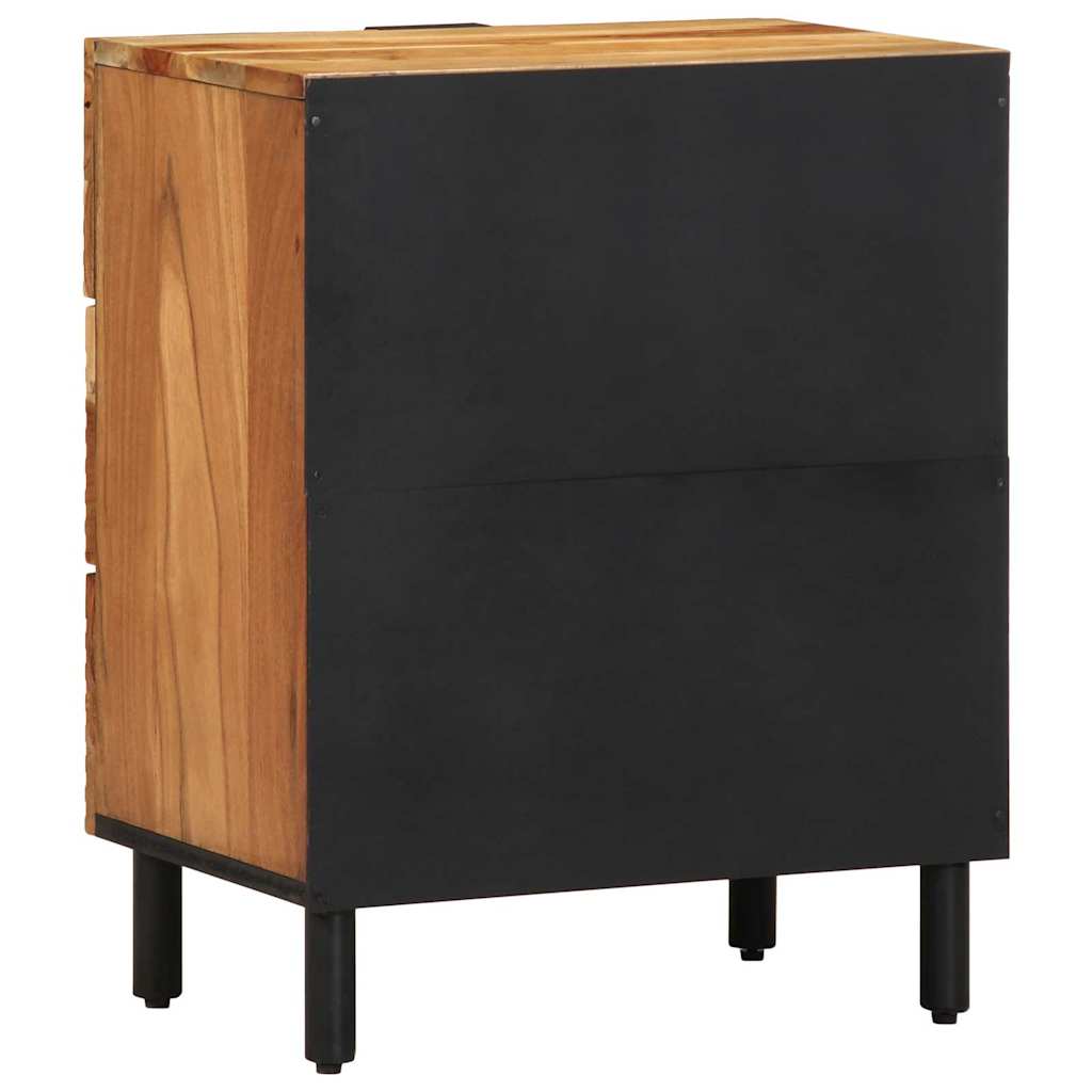 Nachttisch Braun 50 x 33 x 62 cm Akazie Massivholz