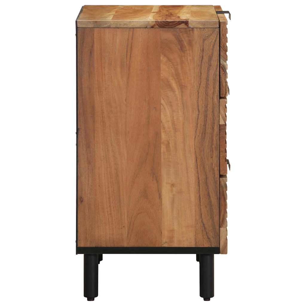 Nachttisch Braun 50 x 33 x 62 cm Akazie Massivholz
