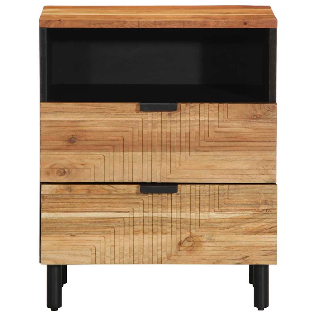 Nachttisch Braun 50 x 33 x 62 cm Akazie Massivholz