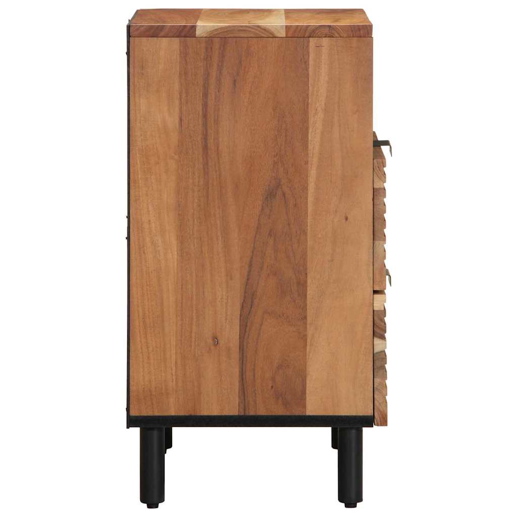 Nachttisch Braun 50 x 33 x 62 cm Akazie Massivholz