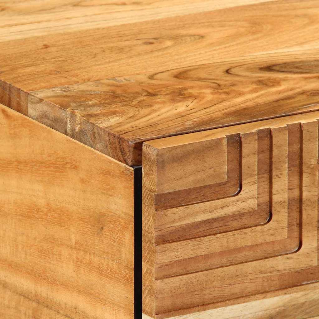 Couchtisch Braun 100 x 54 x 40 cm Akazie Massivholz