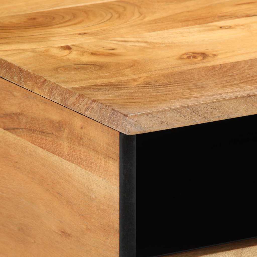 Couchtisch with Drawer Braun 80 x 54 x 40 cm Akazie Massivholz