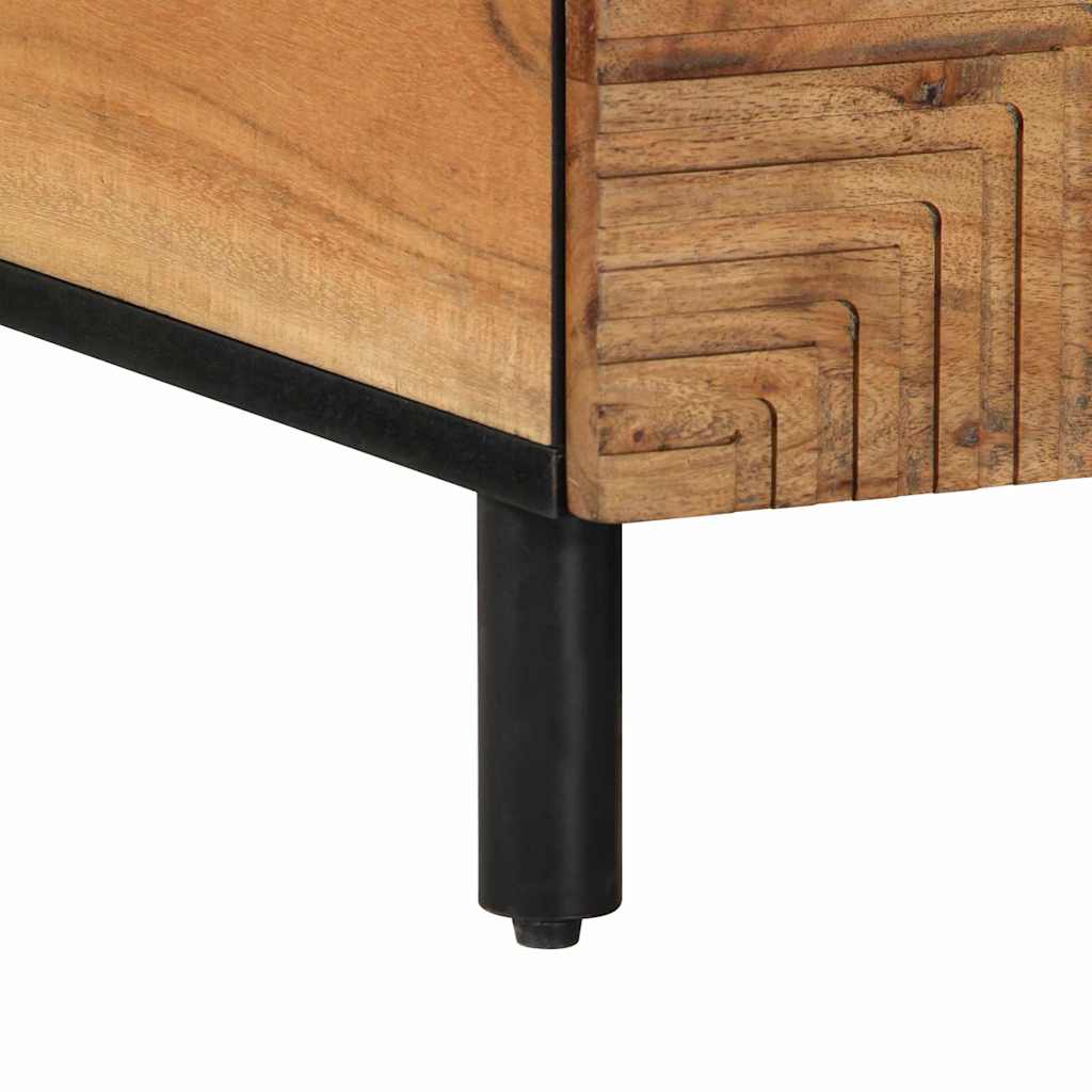 Couchtisch with Drawer Braun 80 x 54 x 40 cm Akazie Massivholz