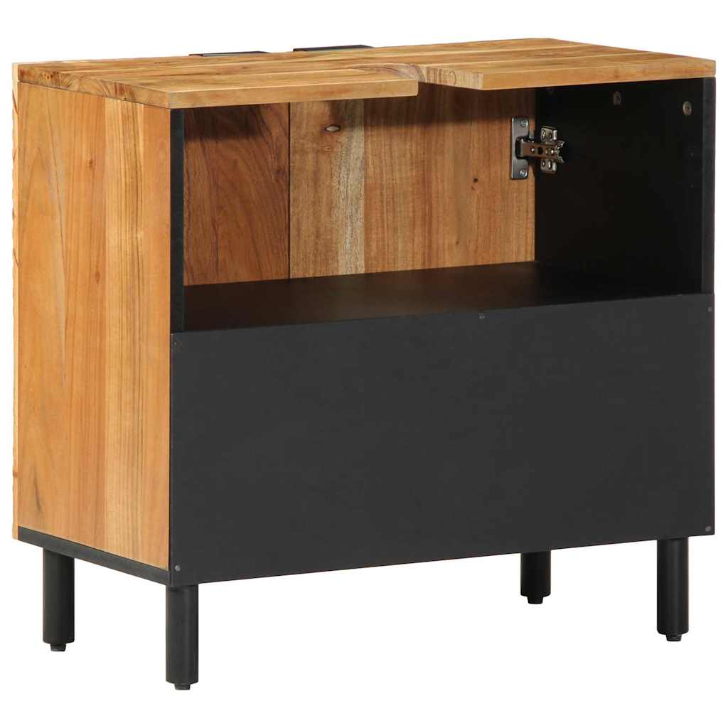 Waschbeckenschrank Braun 62 x 33 x 58 cm Massivholz Akazie