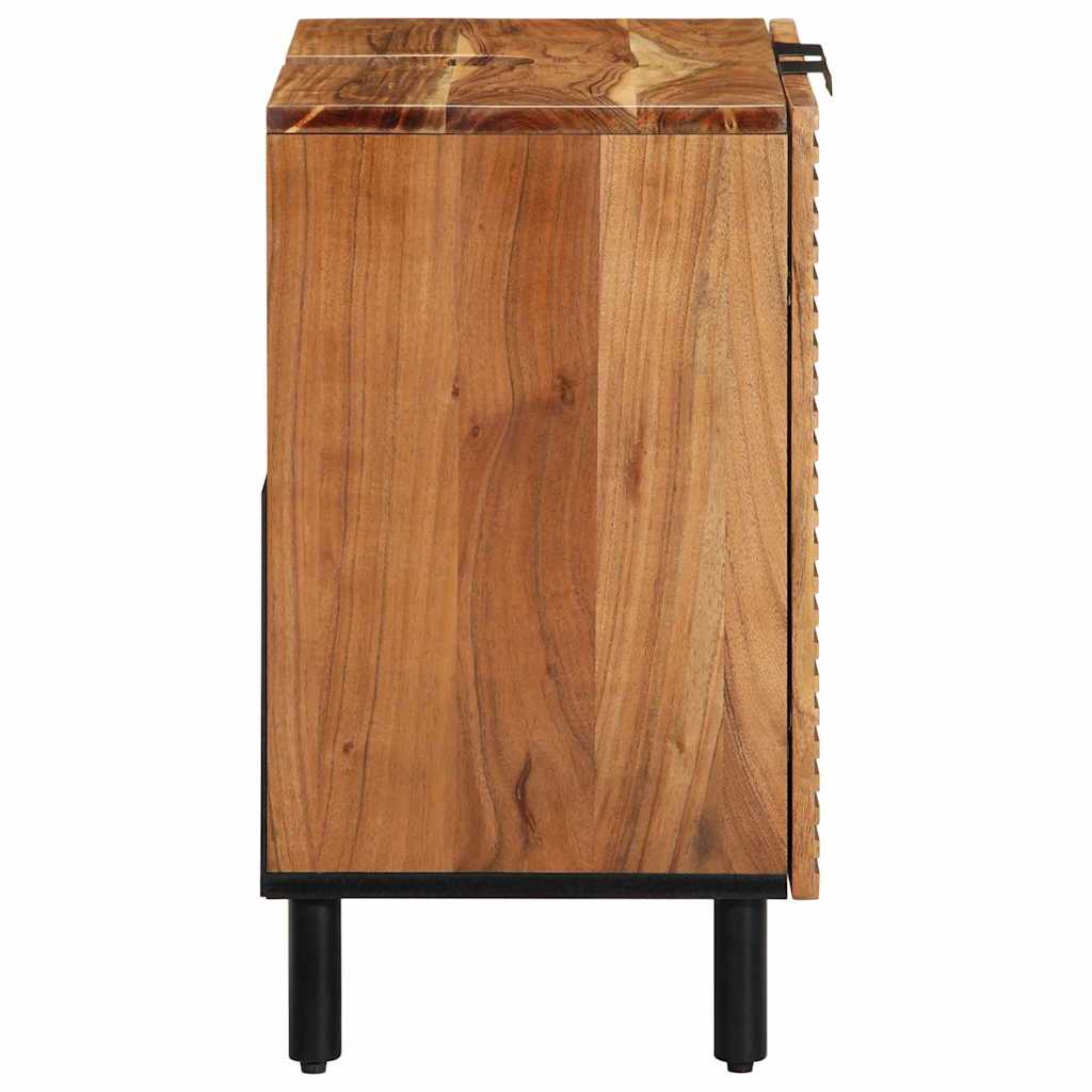 Waschbeckenschrank Braun 62 x 33 x 58 cm Massivholz Akazie