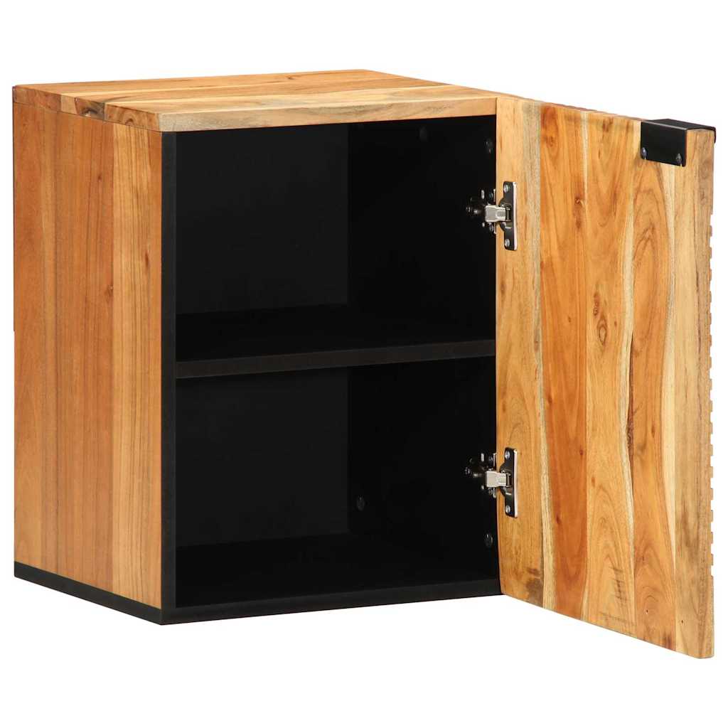 Badezimmer-Hängeschrank mit Regal Braun Massivholz Akazie