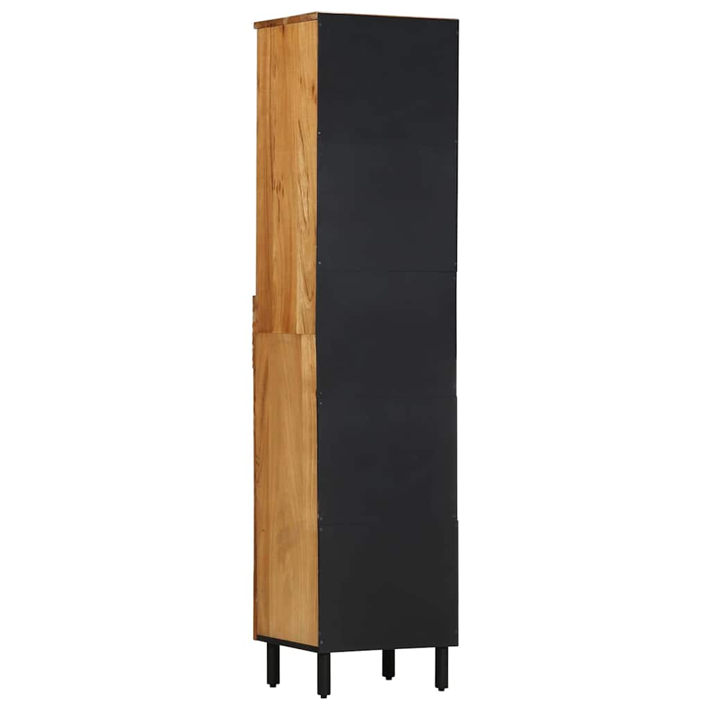 Badezimmerschrank Braun 38 x 33 x 160 cm Massivholz Akazie