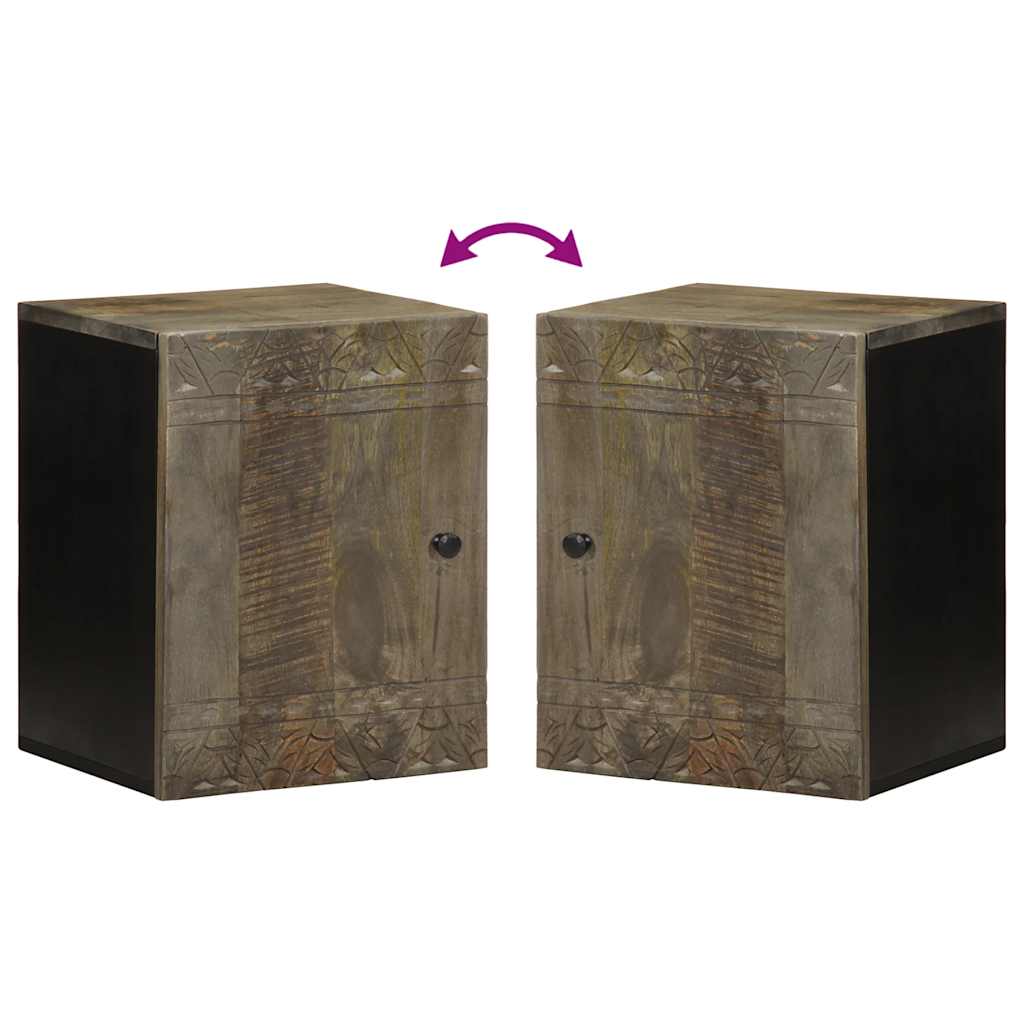 Bad-Wandschrank 38x33x48 cm Massivholz Mango
