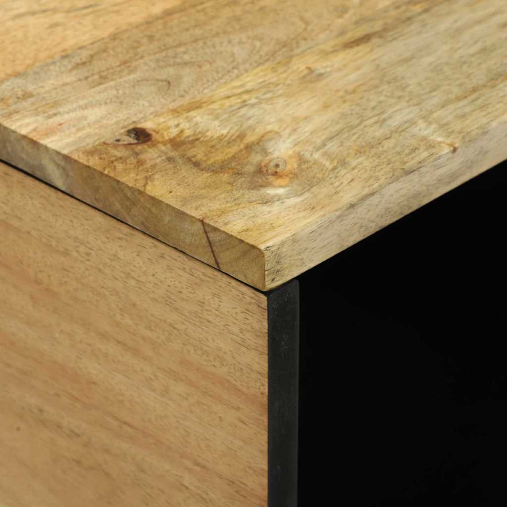 Couchtisch Braun 80 x 50 x 40 cm massives Mangoholz
