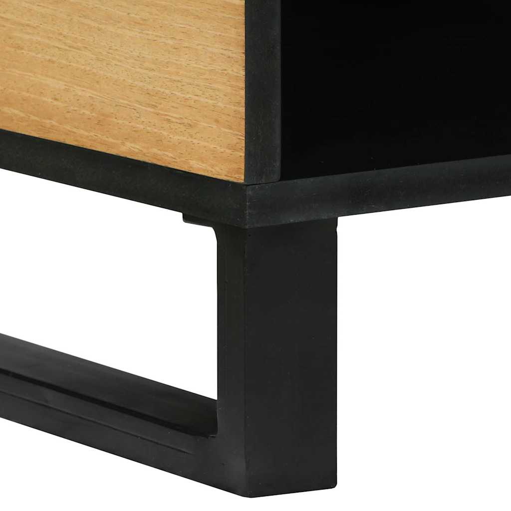 Couchtisch Braun 80 x 50 x 40 cm massives Mangoholz