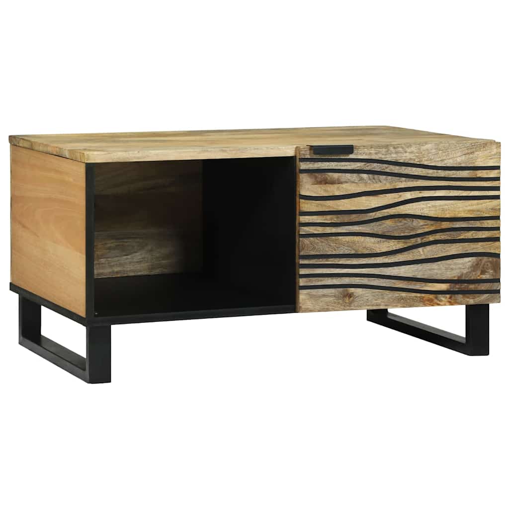Couchtisch Braun 80 x 50 x 40 cm massives Mangoholz