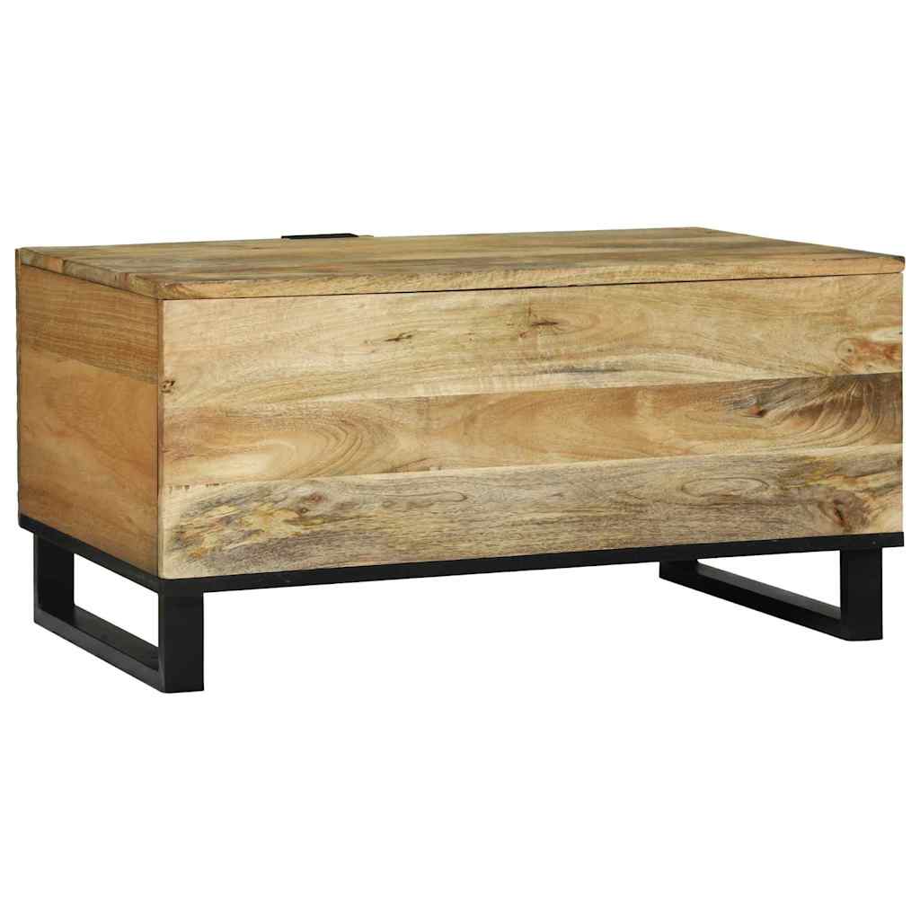 Couchtisch Braun 80 x 50 x 40 cm massives Mangoholz