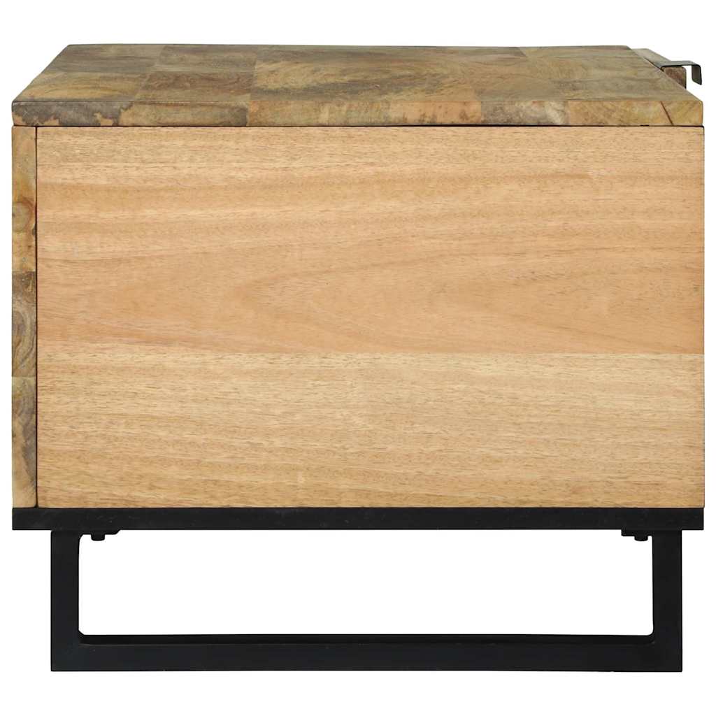 Couchtisch Braun 80 x 50 x 40 cm massives Mangoholz