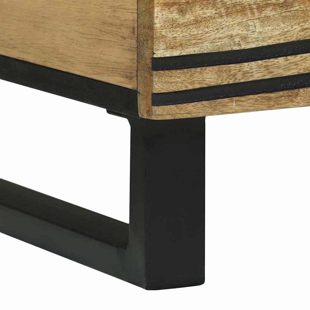 Couchtisch Braun und Schwarz 80 x 50 x 40 cm