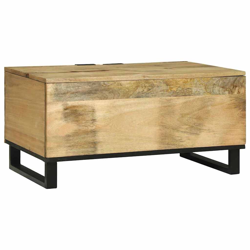 Couchtisch Braun und Schwarz 80 x 50 x 40 cm