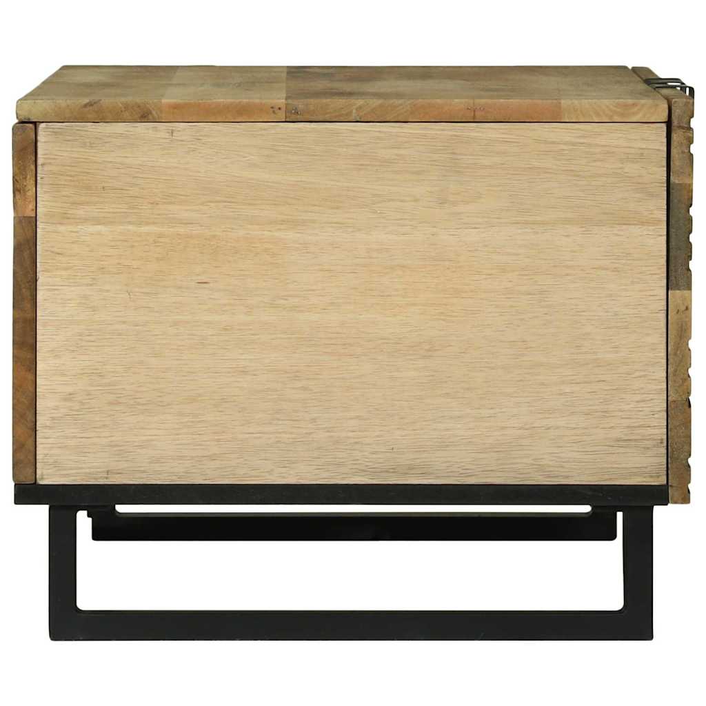 Couchtisch Braun und Schwarz 80 x 50 x 40 cm