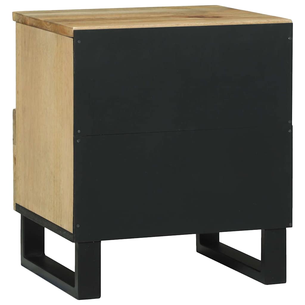 Nachttisch Braun 40 x 33 x 46 cm massives Mangoholz