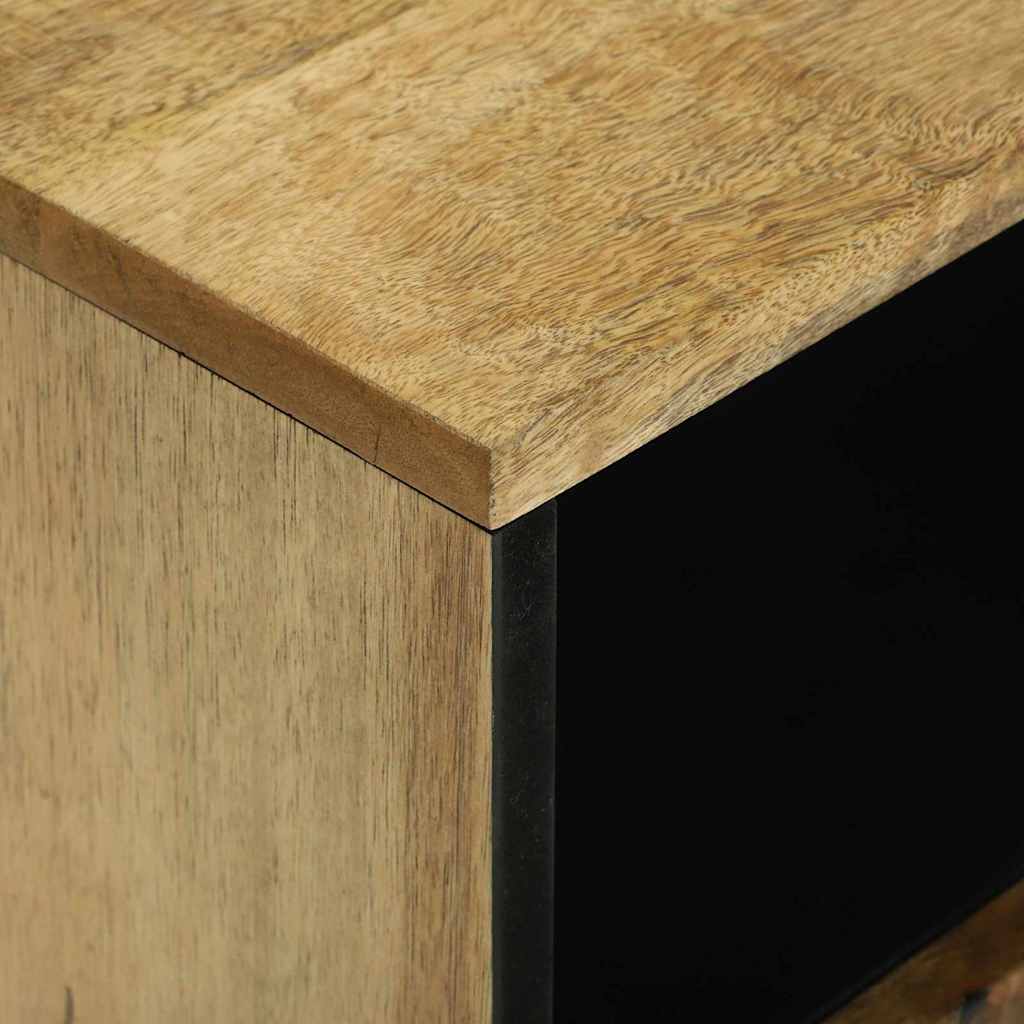 Nachttisch Braun 50 x 33 x 60 cm massives Mangoholz
