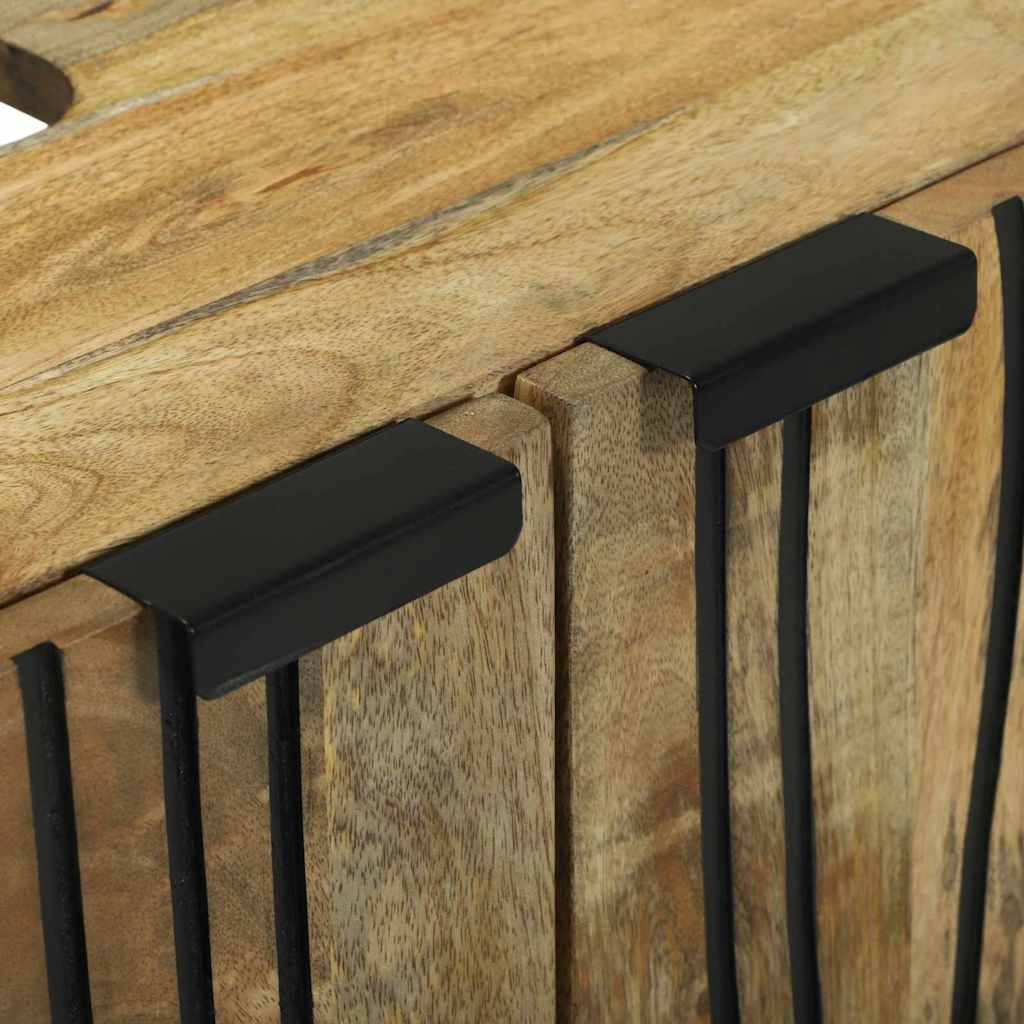 Waschbeckenschrank mit Regal Braun, Schwarz 62 x 33 x 58 cm