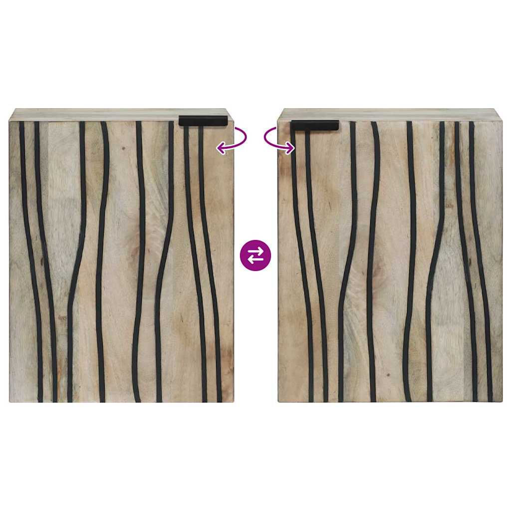 Spülenschrank mit Regal Wandmontiert Braun 38 x 33,5 x 48 cm