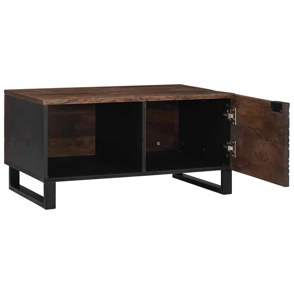 Couchtisch Braun und Schwarz 80 x 50 x 40 cm