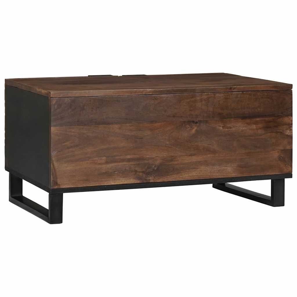 Couchtisch Braun und Schwarz 80 x 50 x 40 cm