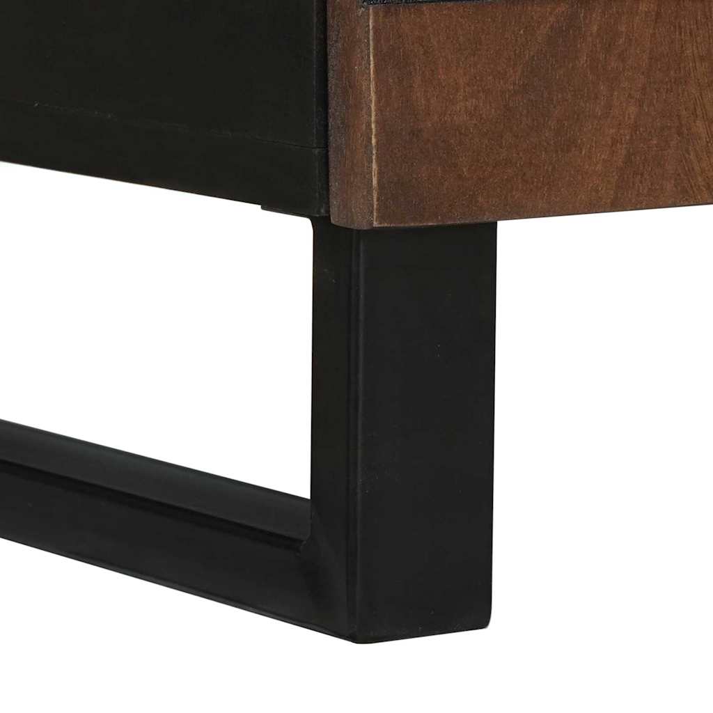 Nachttisch Walnuss 50 x 33 x 60 cm massives Mangoholz