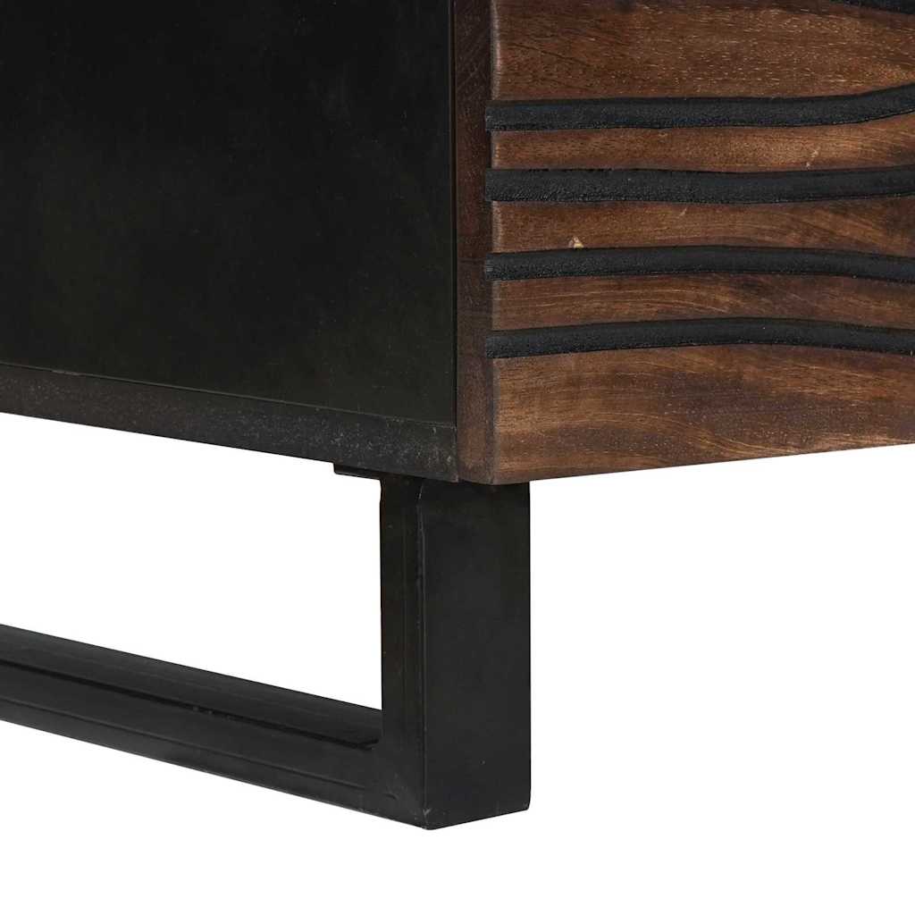 Couchtisch Braun und Schwarz 100 x 54 x 40 cm