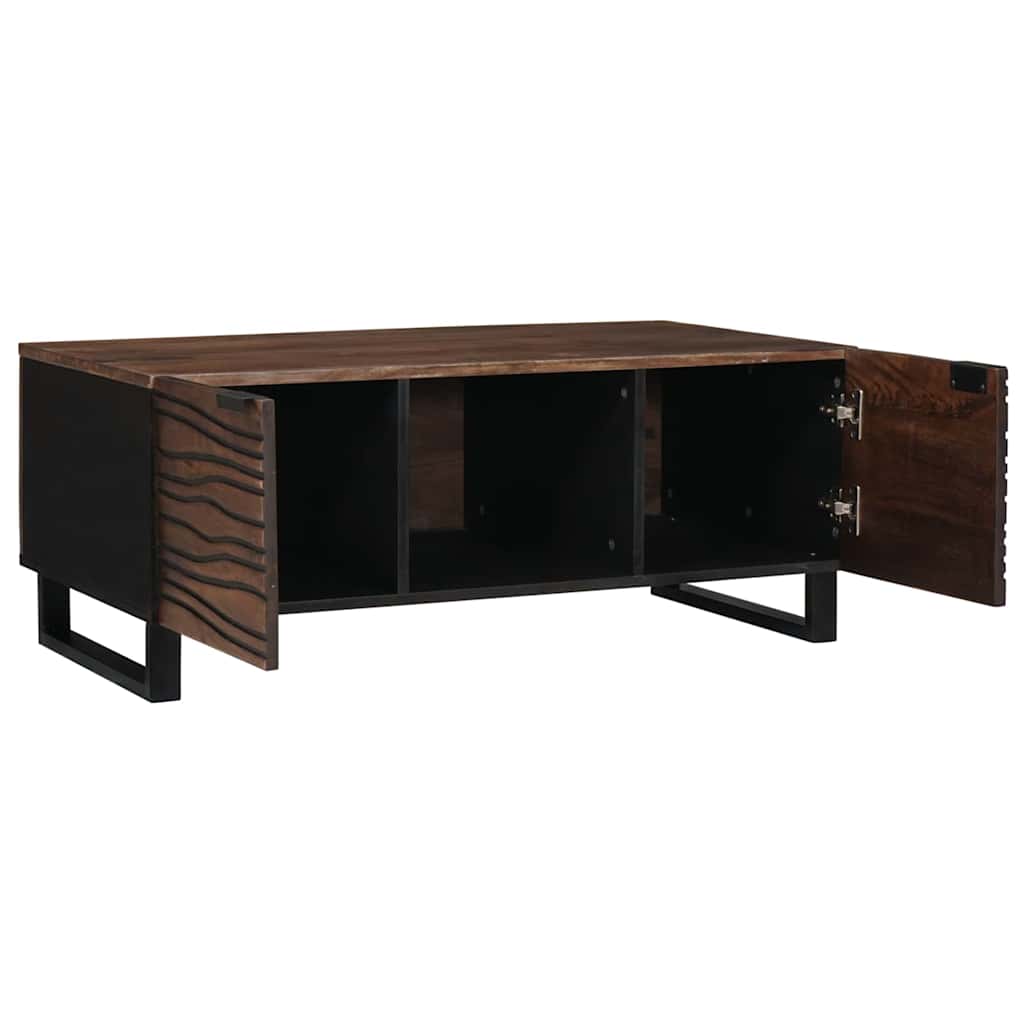 Couchtisch Braun und Schwarz 100 x 54 x 40 cm