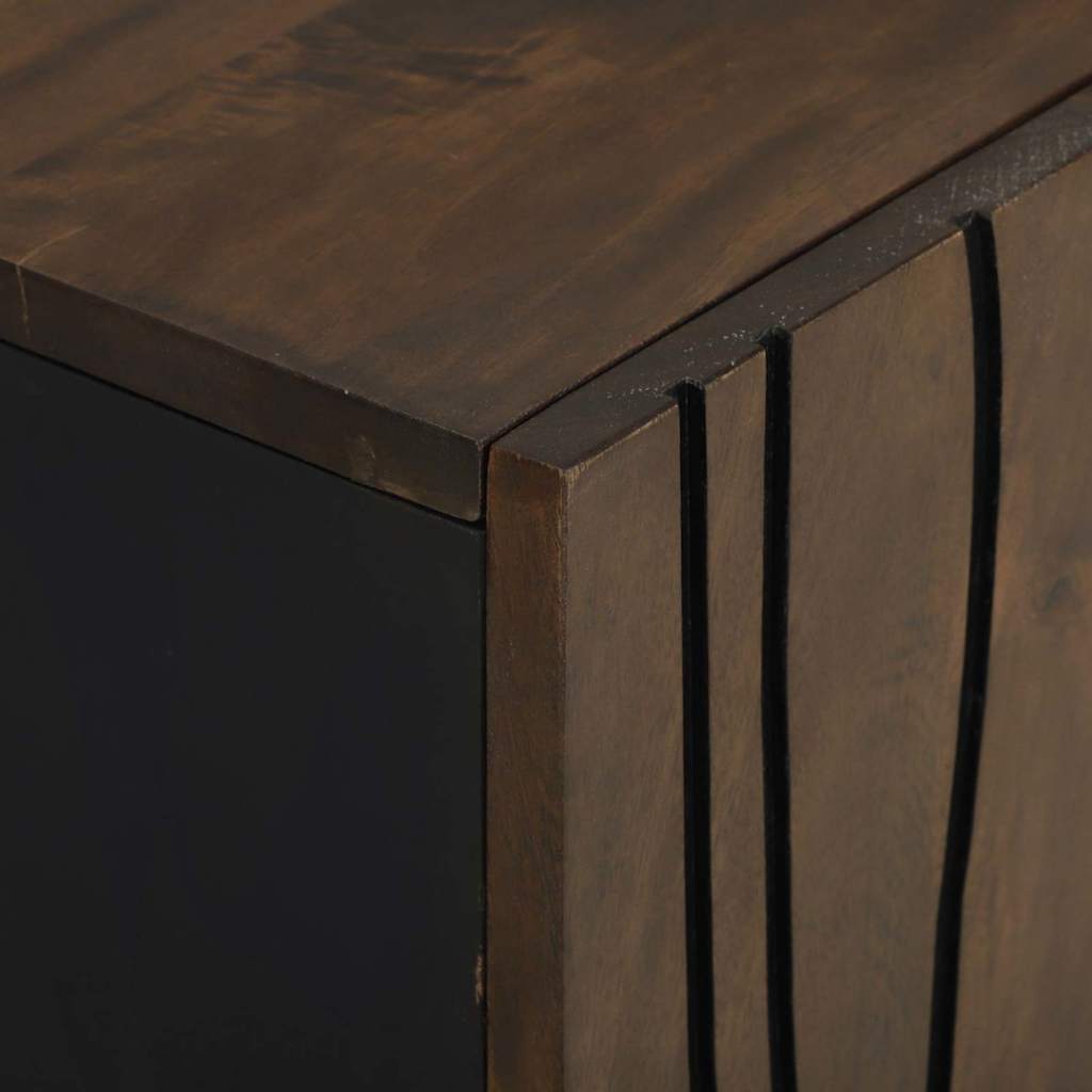Waschbeckenschrank mit Regal Braun, Schwarz 62 x 33 x 58 cm