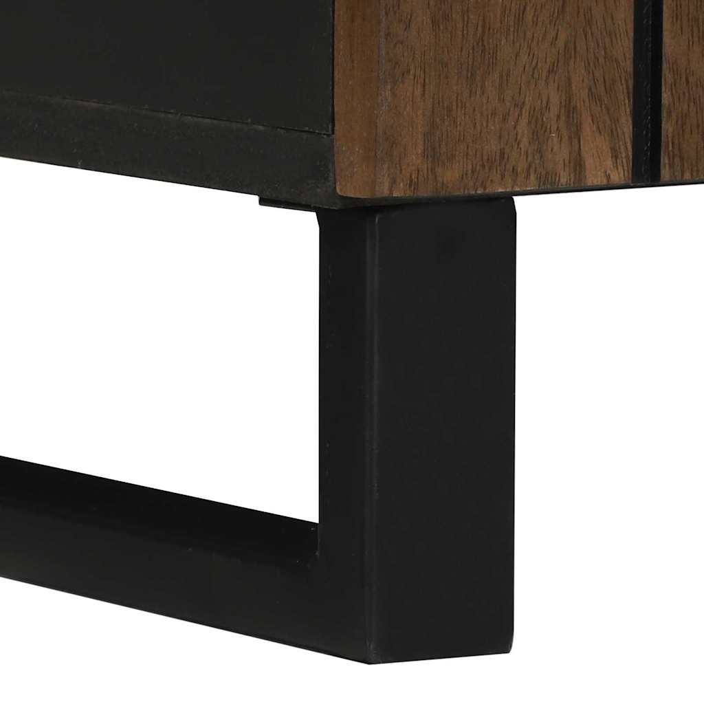 Waschbeckenschrank mit Regal Braun, Schwarz 62 x 33 x 58 cm