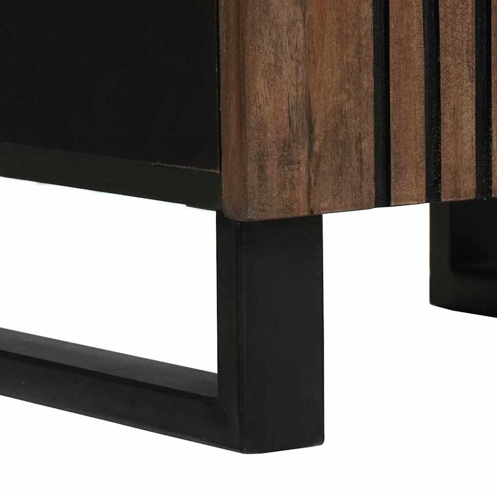 Badezimmer Schrank Braun 38 x 33 x 160 cm Massivholz Mango