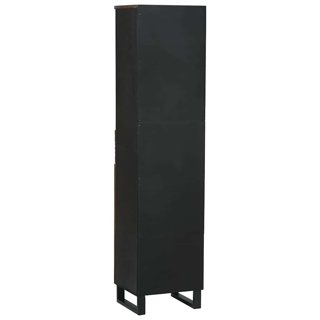 Badezimmer Schrank Braun 38 x 33 x 160 cm Massivholz Mango