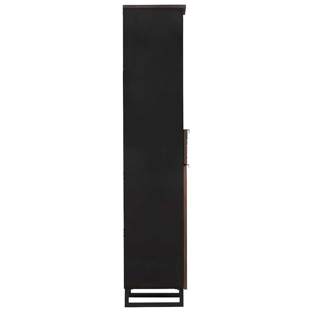 Badezimmer Schrank Braun 38 x 33 x 160 cm Massivholz Mango