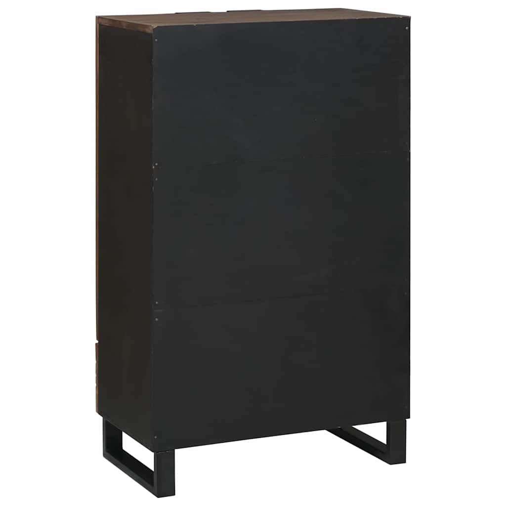 Hochboard Braun 60 x 33 x 100 cm massives Mangoholz