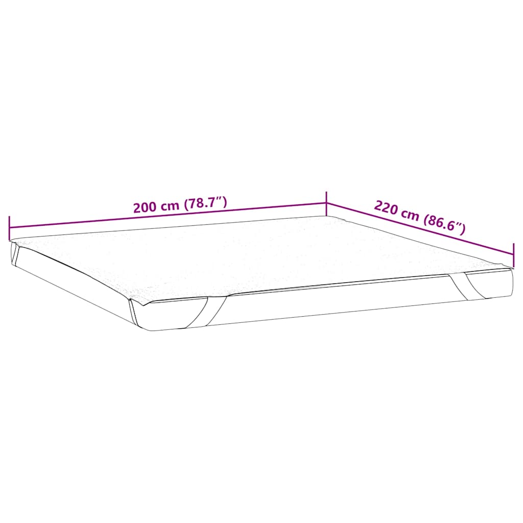 Mattress Protector White 200x220 cm Waterproof