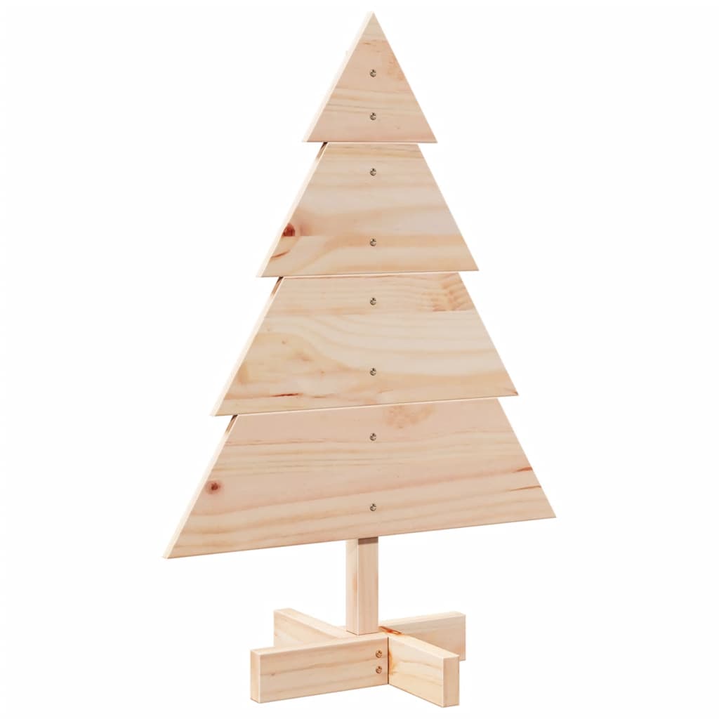 Christmas tree wood for decoration 70 cm solid wood