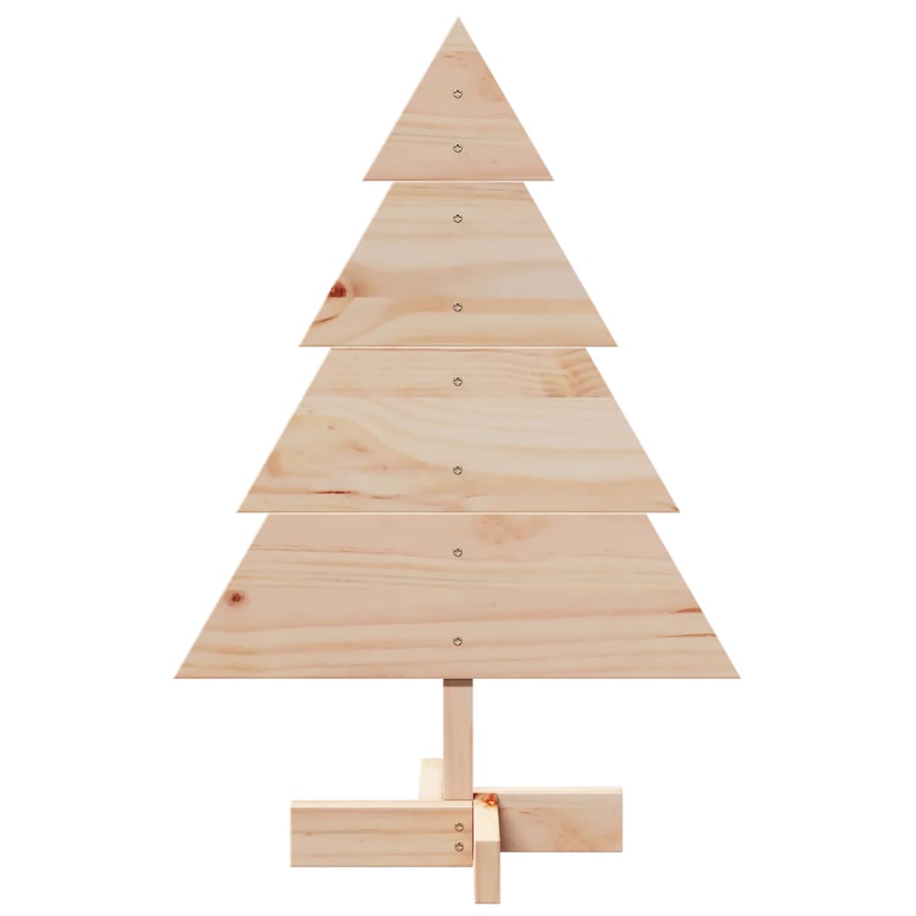 Christmas tree wood for decoration 70 cm solid wood