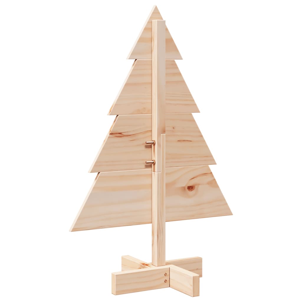 Christmas tree wood for decoration 70 cm solid wood