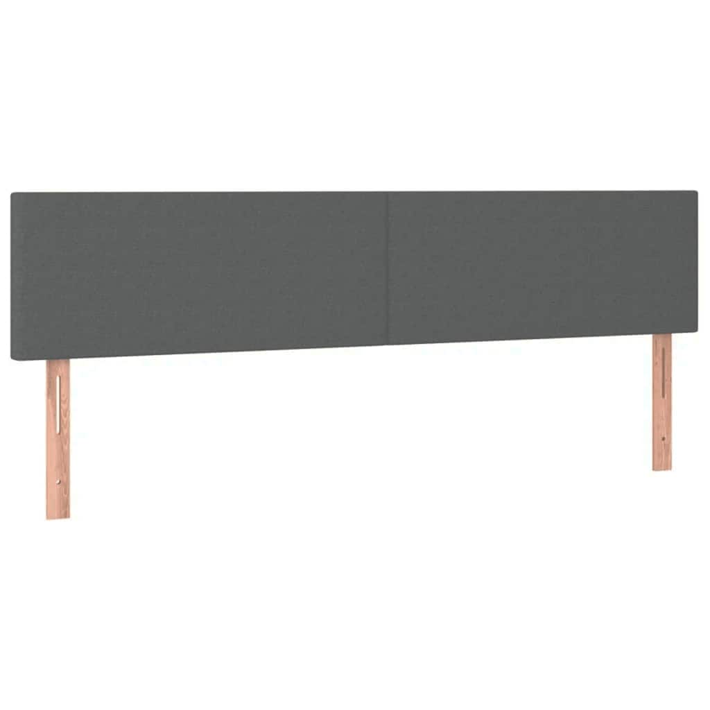 Ottoman-Bett mit Matratzen Dunkelgrau 180x200 cm Stoff